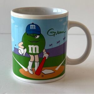 Vintage M&M's Green Character Sports Coffee Mug